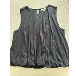 Madewell  Sleeveless Crewneck Bubble Top Black Size S NU852 Photo 3