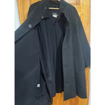 Eskandar Black Wool Cashmere Cocoon Coat Button Front Made in England Size 1 Photo 8