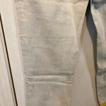 Meltin' Pot women's size 28 streaked light wash low waist roll cuff capri jeans Blue Photo 7