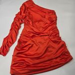 Michael Costello  x REVOLVE Oscar Mini Dress in Red Orange Medium Photo 2