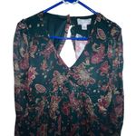 Band of Gypsies Band Of The Free Run The World Pine Berry Paisley Empire Waist Midi Dress Small Photo 2