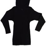 Saint Laurent Vintage Lambswool Roll Tab Turtle Neck Black Sweater sz 40 Photo 4