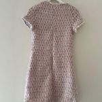 Mac Duggal Pink Cap Sleeve Floral Button Down Pink Shift Dress XS Photo 5