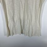 LOGO By Lori Goldstein LOGO T Shirt Pin Tuck Lace Trim Pocket Asymetric Hem Lagenlook Ivory Sz Medium Photo 8