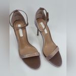 Steve Madden  Tecy Rhinestone Embellished Stiletto Sandal in Blush Velour Photo 2