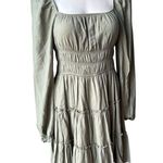 Miami NWT, Francesca Smocked Waist Emma Mini Dress, Sz L Photo 4