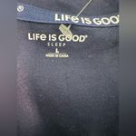 Life is Good  Navy Button-Up short sleeve pajama top NWT Photo 5
