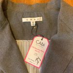CAbi NWT Over The Moon Medium Gray Black Sleeveless Blazer Vest Suit Classic Photo 2