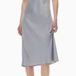 Aritzia Wilfred Only Slip Satin Dress Purple Photo 0