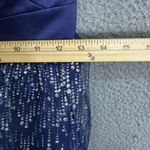 Hailey Logan dress womens 8/10 blue strapless glitter jewel Prom Wedding event Photo 6