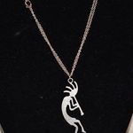 Vintage Kokopelli Native American Silver tone Lobster Claw Clasp Necklace Photo 0