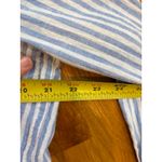 Gap Boyfriend Fit Striped Button Down Shirt Linen Cotton Blend Womens L Photo 4