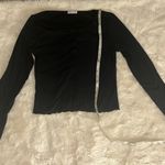 Heart & Hips Black Long Sleeve Henley Top Photo 5