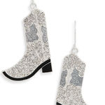 Leith Nordstrom  Cowboy Boot Drop Earrings - Silver Tone‎ - NWT Photo 0
