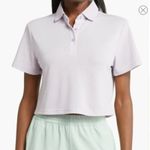 Outdoor Voices Crop White Polo Shirt Top Medium Preppy Athleisure Sporty Prep Photo 0