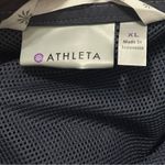 Athleta  Women’s Size XL Navy Blue Outbound Waterproof Hooded Rain Coat Jacket Photo 5