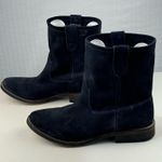 ZIGI Girl Canon Black Suede Boots Women’s Size 7 Rugged Slouch Biker Ankle Boot Photo 9