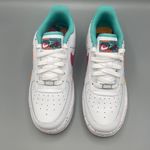 Nike Air Force 1 LV8 GS Big Girl 7Y Casual Shoes White/Safety Orange \Women #8.5 Photo 5