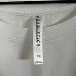 Fabletics  White Muscle Tank Top Size 3X Cotton Photo 3