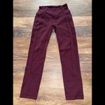 Lululemon All The Right Places High Rise Crop II With Pockets 23” Cassis Size 4 Photo 2