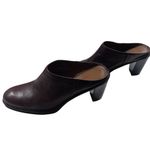 Aerosoles Dark Brown Leather Mules Photo 2
