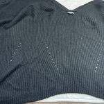 David & Young  Open Front Knit Cardigan Poncho Cape Women's One Size Black‎ Knit Photo 4