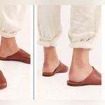 Free People NWB  Reese Flat leather mules size 36 US 5.5 brown 1769 Photo 1