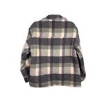 Princess Polly Veera Shacket Womens Size US 2 Sage Green Plaid Overshirt Photo 2