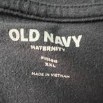 Old Navy  Maternity Womens Top XXL Ruched Sides Scoop Neck Stretch Fitted Casual Photo 6