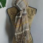 Old Navy Oversize Plaid Blanket Scarf w/ Fringe Photo 0