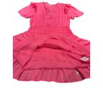 Love Shack Fancy  Rena Ruffle Mini Dress Smocked Waist V-Neck Party Cocktail Med‎ Photo 8