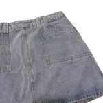 Listicle Vintage Light Wash Denim Mini Skirt Photo 1