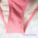 New! Set! Free People x Peony panel balconette highline pant bikini, size S Pink Photo 3
