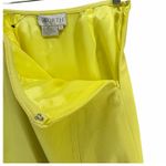 Vintage Worth Pencil Skirt XS Yellow Wool Blend Slit Office Business Feminine Photo 3