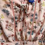 Disney  Beauty and the Beast Dress Pink Floral Babydoll Belle Sleeve Cosplay Sz M Photo 11