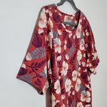 D&Co Rose Red Tropical Floral Short Sleeve Tee Shirt Size 2X Photo 2