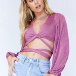 Princess Polly Adi Long Sleeve Purple Top Photo 1