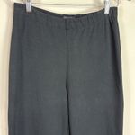 Quince  Organic Cotton Double Knit Wide Leg Pants in Bold‎ Black Size Medium Photo 1