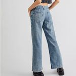 Free People  we the free golden valley mid rise wide leg jeans Photo 5