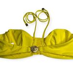 Versace Gianni Beachwear ♔ Gold Medusa Heads Bandeau Bikini Top ♔ Yellow ♔ 2 Photo 1