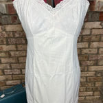 slip dress white lace overlay Size M Photo 0