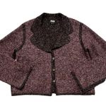 Adri New York Boucle Wool Blend Sweater Cardigan Size L Photo 7