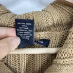 Abercrombie & Fitch Womens Ribbed Knit Zip Up Sweater Collared Size M Tan Y2K Photo 2