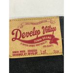 Develop Vintage Black Denim Jeans Embroidered Baggy Hip Hop Carpenter Style Sz S Photo 4