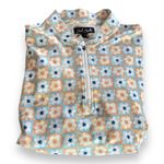 BAD BIRDIE Flower Power Sleeveless Blade Polo Shirt Womens MEDIUM Golf Tennis Photo 0