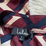 Lulus LULU’S Take Time Burgundy Multi Print Cropped Pants Photo 3