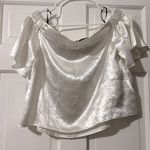 Forever 21 FREE IN BUNDLE  Silk Type Crop Off Shoulder Top Photo 0