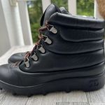 joe's jeans  Avery Hiking Boots Leather Lace-Up Black Women’s Size 6M NEW Black Photo 2