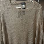 Chico's NEW Chico’s Travelers Drama Shine Sweater Gold MEDIUM Photo 2