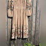 Vintage 1970 JERELL OF TEXAS Floral Dress Tan Size undefined Photo 5